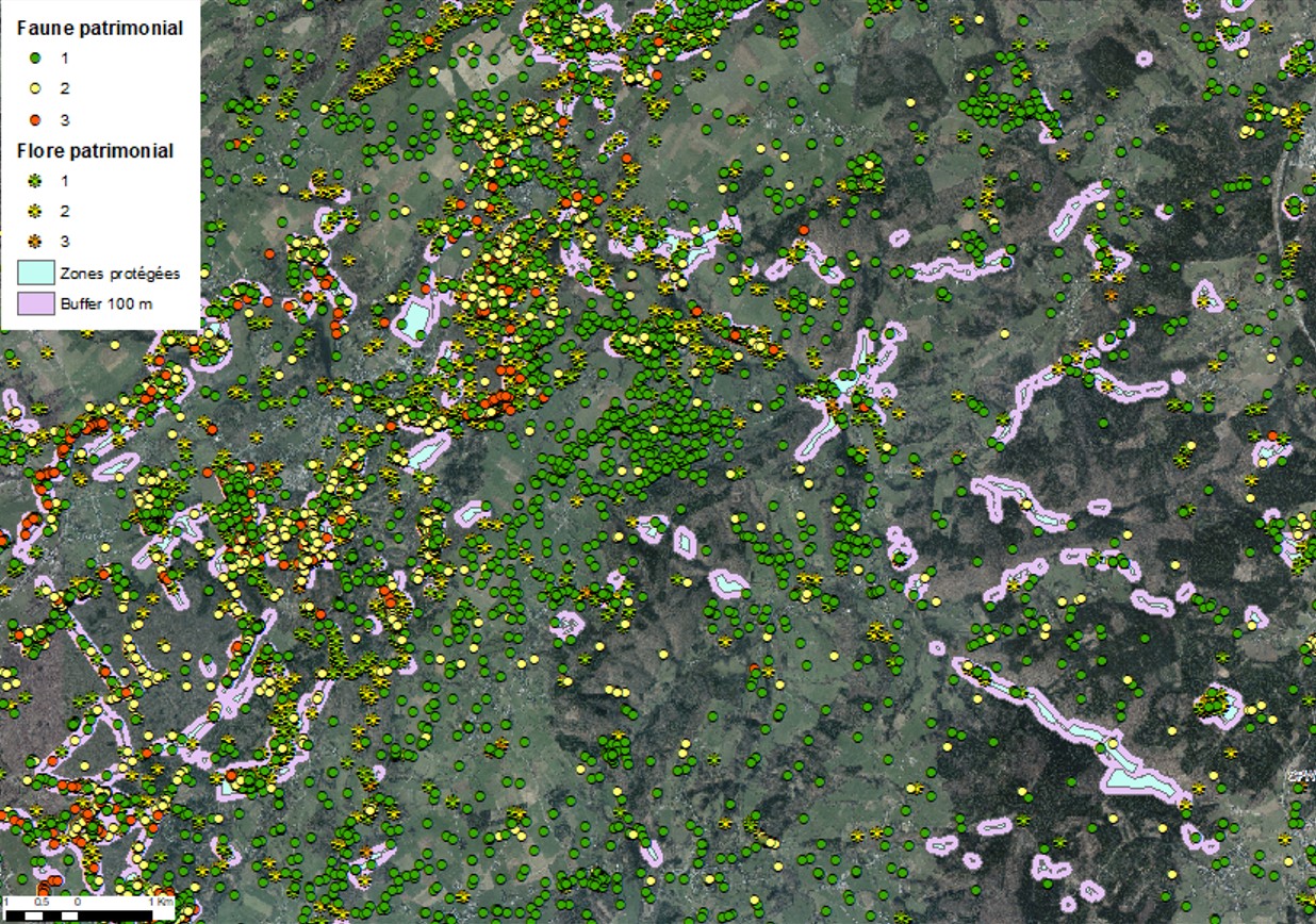 Répartition des observations biologiques